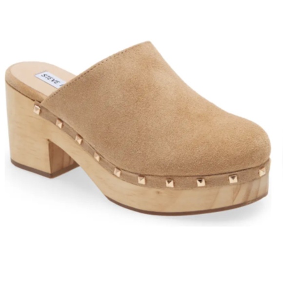 Steve Madden Shoes - Steve Madden 8 Brooklyn taupe suede clog platform shoes